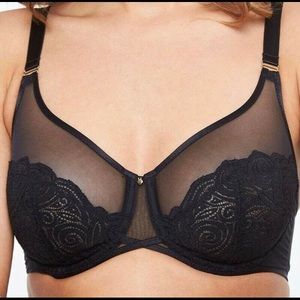Chantelle Bra Pyramide Lace Underwire Bra 32H